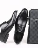 New Mens Leather Shoes Man Dress Luxury Brand Elegant Design Business Formal Shoes Men Plus Size Wedding Party   Mens 