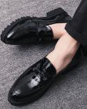 Men Luxury Italian Style Oxford New Men Dress  Bow Shoes Shadow Patent Leather Luxury Fashion Groom Wedding Shoes Km8for