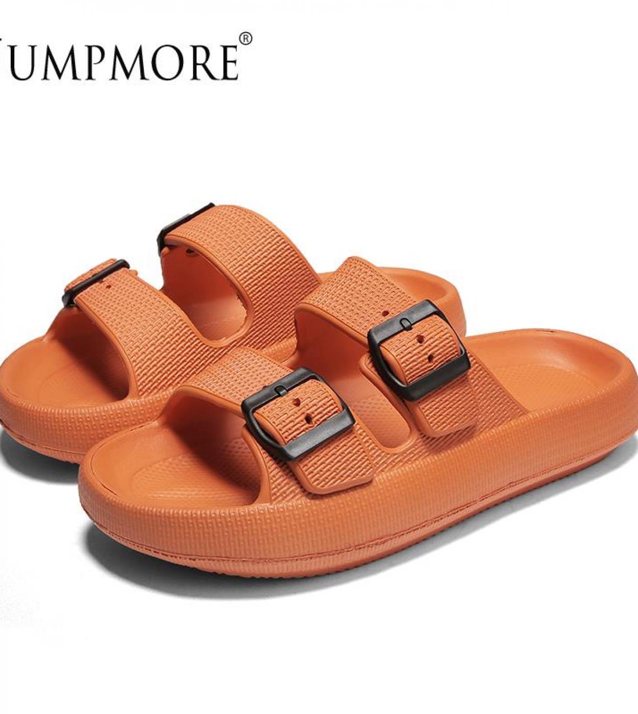Summer Mens Beach Slippers Sandals Shoes Ladies Thick Bottom Couple Outdoor Eva Flip Flops Buckle Light Sandalias Size 