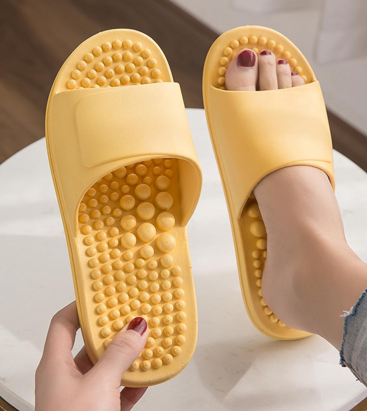 New Couple Slippers Uni Shoes Indoor Home Soft Nonslip Home Slippers Women Men Wearresistant Massage Comfortable Slipper