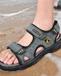 Vryheid 2022, novedad de verano, sandalias para hombre, zapatos de playa de lujo de cuero genuino, zapatos antideslizantes, cómo