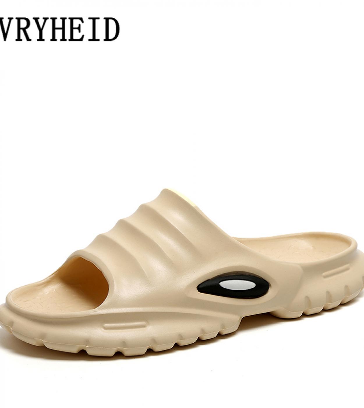 Vryheid Designer Mens Slippers Casual Sports Summer Beach Shoes Thick Bottom Light Nonslip Indoor Bathroom Home Slides 