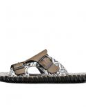 Marca Vryheid 2023, nuevas zapatillas de verano para hombre, zapatos casuales de playa de alta calidad de cuero genuino, sandali
