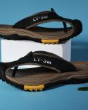 Leather Sandals Men Summer 2022  Mens Slippers Summer 2022  Leather Flip Flops  2023  