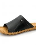 vryheid קיץ נעלי נעלי גברים מעור אמיתי לנשימה סנדלי סליפון לגברים נעלי חוף קזואל חוצות כפכפי אצבע בגודל גדול