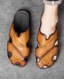 נעלי בית vryheid גברים אופנה חדשה נעלי מים קיץ עור אמיתי סנדלי חוף גברים נעלי קזואל כפכפים בגודל גדול
