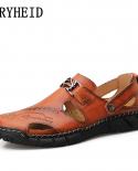 Vryheid Big Size 38 50 New Summer Men Sandals 2023 Leisure Beach Men Casual Shoes High Quality Genuine Leather The Mens