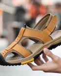 Vryheid Summer Mens Sandals Genuine Leather Gladiator Men Beach Wading Shoes Soft Comfortable Outdoors Sport Casual Hik