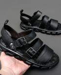 Vryheid New Summer Mens Sandals Genuine Leather Luxury Beach Wading Shoes Nonslip Outdoors Sport Casual Fashion Designe