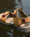 Vryheid 2022 New Summer Mens Sandals Platform Gladiator Leather Luxury Beach Wading Shoes Nonslip Outdoors Sport Casual