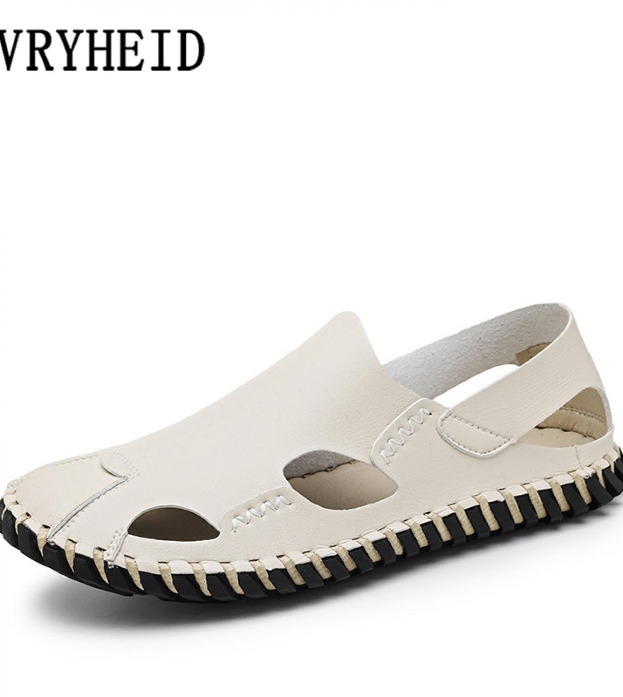 Vryheid Men Sandals 2022 New Summer Beach Wading Leather Shoes Soft Comfortable Outdoors Sport Casual Breathable Fisherm