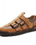 Vryheid tamaño grande 3848 verano al aire libre zapatos de hombre malla cuero hombres sandalias para hombre zapatos casuales agu