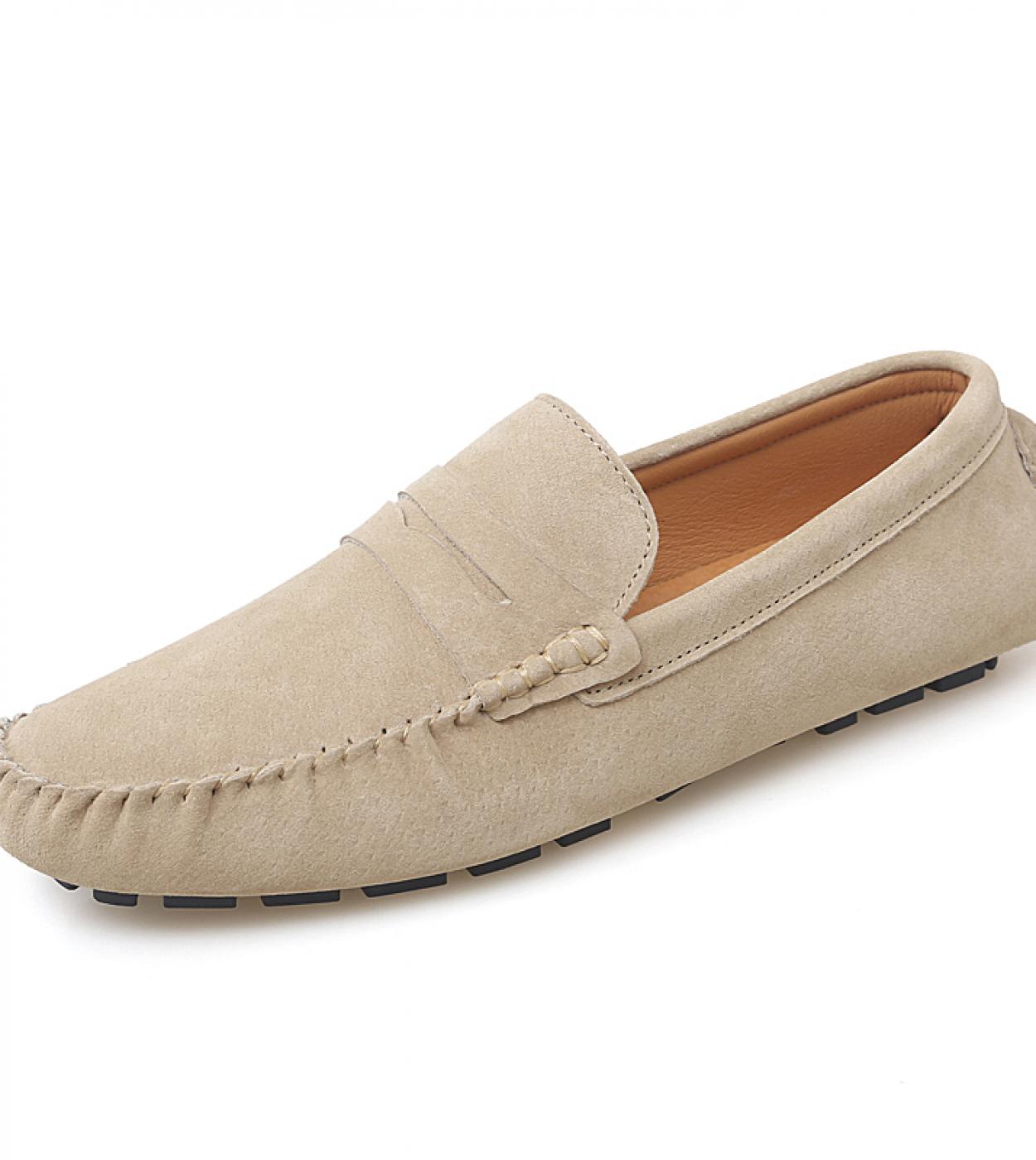 Men Casual Shoes Fashion Male Shoes Suede Soft Loafers Leisure Moccasins Slip On Mens Driving Shoes Man Lazy Shoe Size 