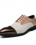  Men Dress Shoes Wedding Fashion Office Footwear Mixed Color  Leather Comfy Formal Shoes Brand Men Shoes Plus Size 38 48