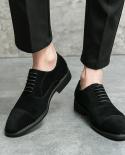 Jumpmore Pointed Toe Leather Shoes Men Formal Business Leather Shoes Size 38 46