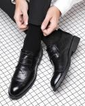 Jumpmore Cow Leather Laceup Formal Business  Casual Leather Shoes Size 3844  Mens Dress Shoes