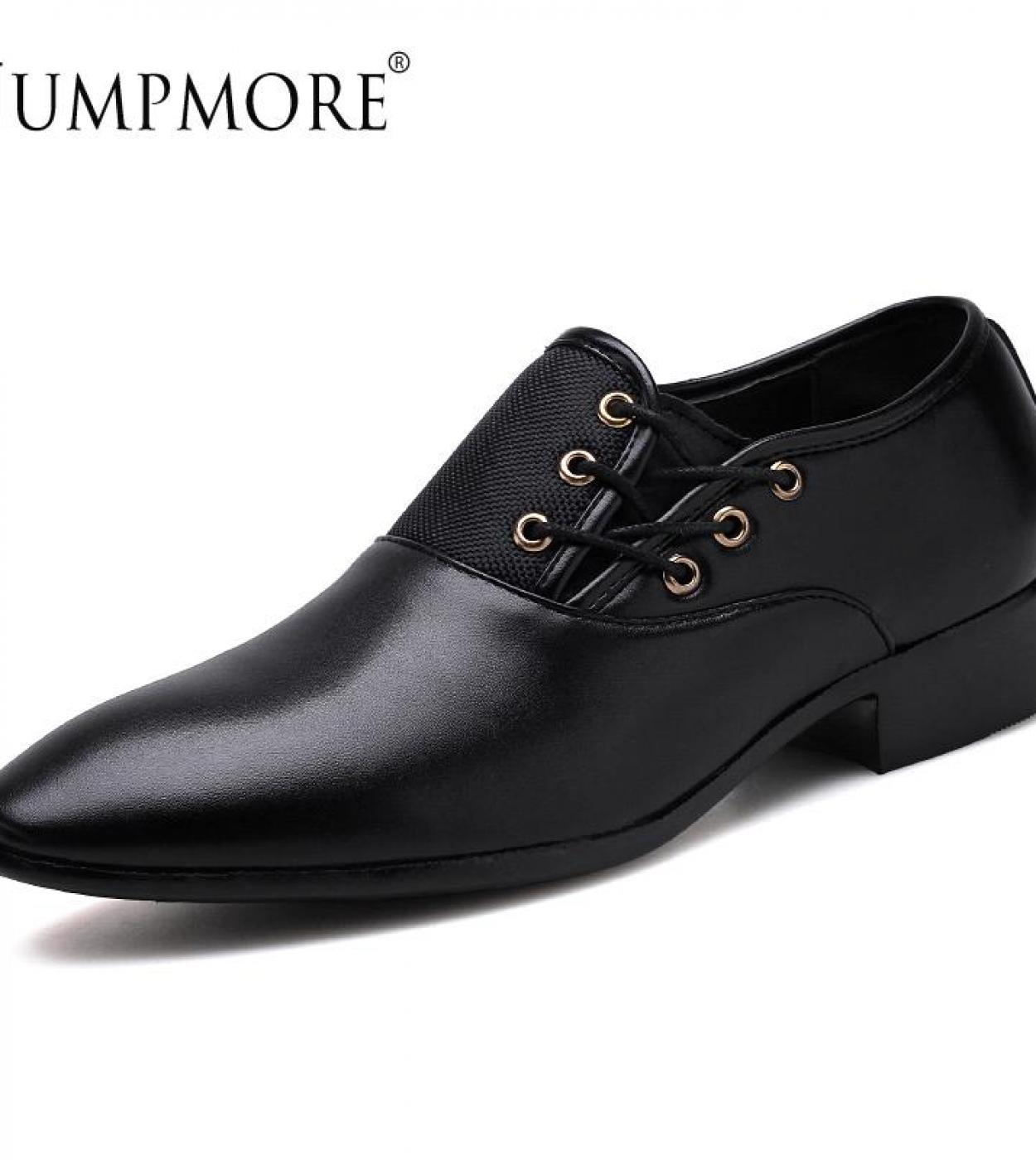 Jumpmore Pointed Toe Shoes Men Casual Leather Shoes Size 38 48mens Casual Shoes