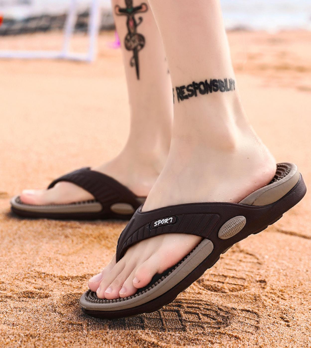 Summer Flip Flops Men  Mens Summer Slipper  Mens Beach Slippers  Summer Sandals Men  Mens Slippers  