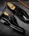2022 New Classic Business Flat Shoes Men Designer Formal Dress Leather Shoes Mens Loafers Valentine Gifts Shoes Men Dre