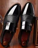 Mens Shoes Leather Embossing Classic Fashion Luxury Men Shoes Wearresistant Non Slip Mans Footwear Antislip Black Shoes