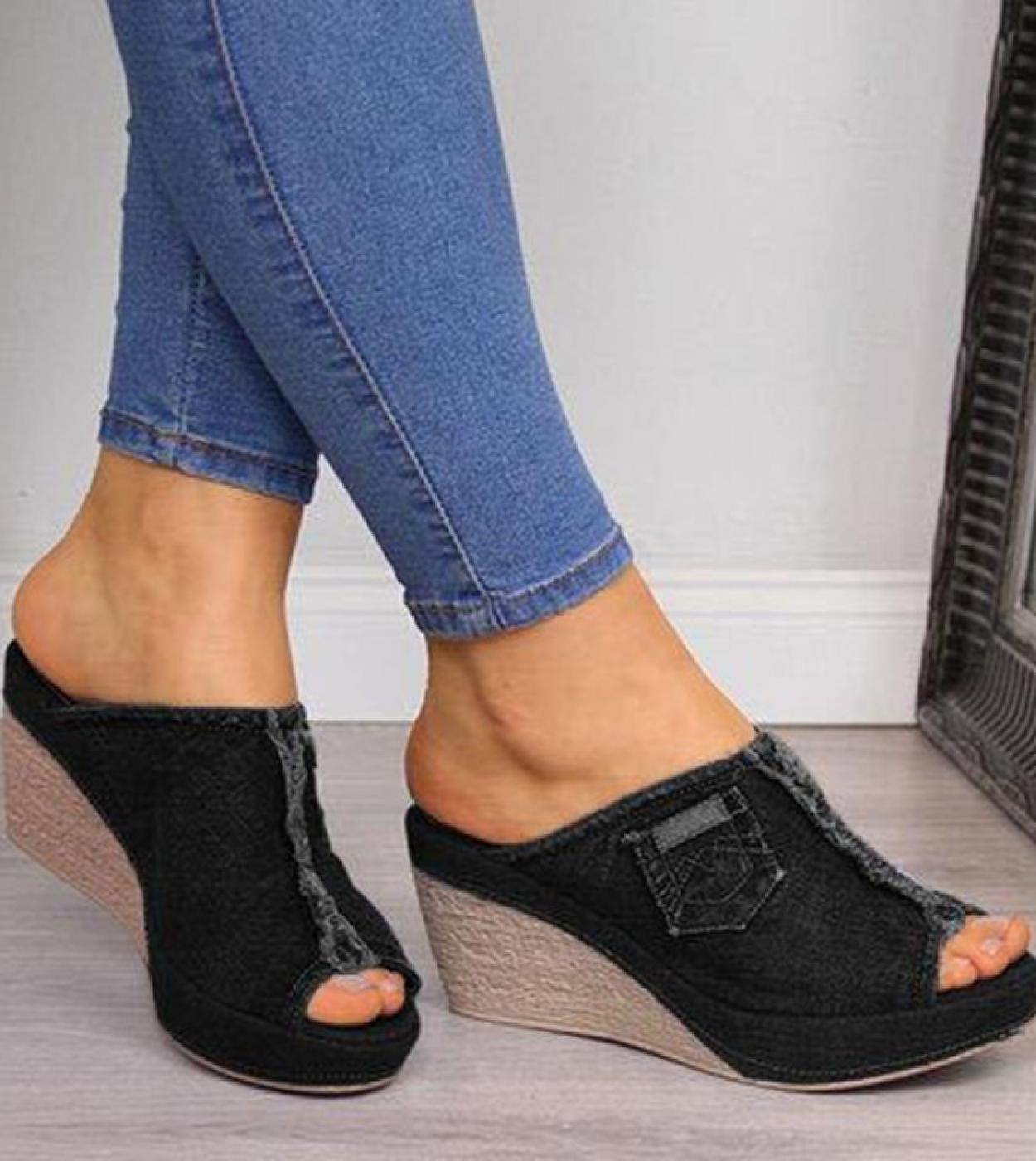 Zuecos best sale cuña mujer