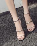 Women Stiletto Thin High Heel Ankle Strap Sandal  Open Toe Evening Party Dress Shoe Fashion Ball Summer Lady Sandal  Wom