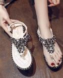 Rhinestone Ladies Sandals Woman Pinch Bling Womens Sandals New Summer Shoes Leather Sandals Girls Shoes  Womens Sandals