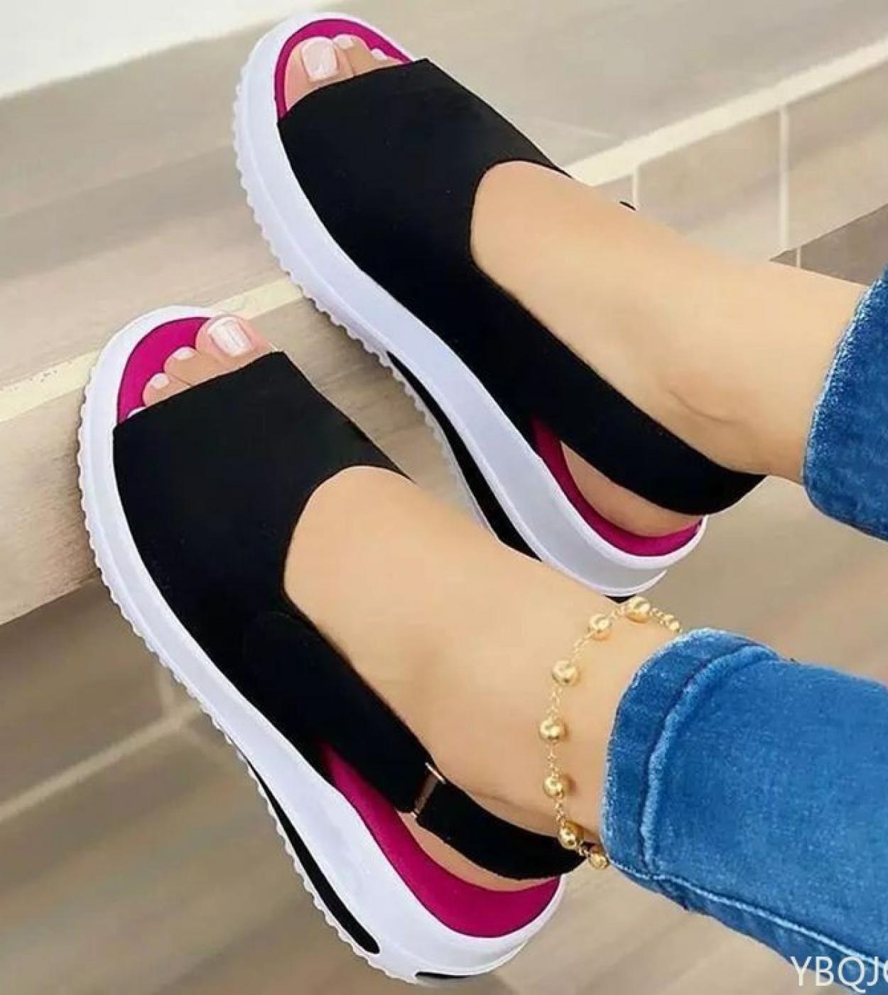 US 14.66 Women Shoes Summer New Breathable Wedges Sneakers Shoes