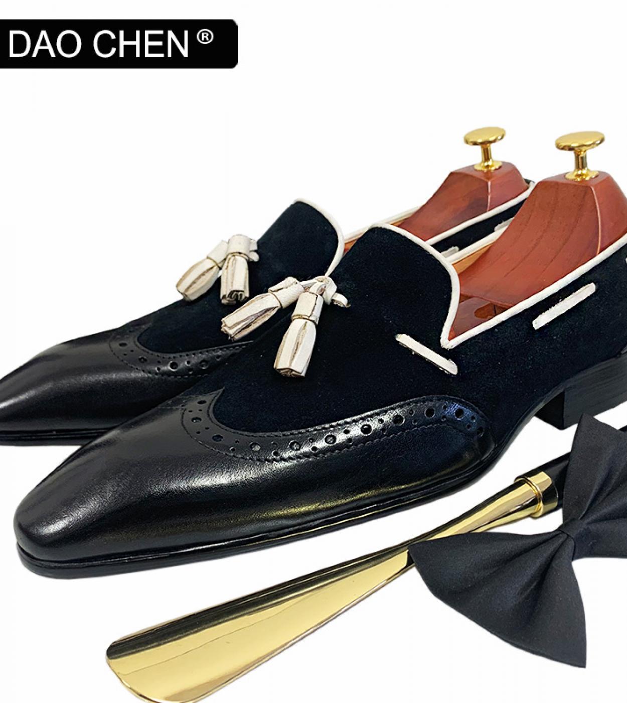 حذاء لوفرز رجالي بتصميم إيطالي فاخر من الجلد الطبيعي للرجال إيطالي