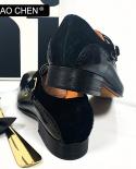 Daochen Elegant Mens Loafers Monk Suede Shoes Man Dress Shoes Formal Office Wedding Business Genuine Leather Mens Casu