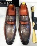 Original Leather Mens Loafers  Leather Dress Shoes  Casual Loafers Men  Luxury Design  