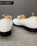 Black White Loafers Men  Luxury Men Brand Ons Loafers  Brand Men Shoes White Loafers  Leather Casual Shoes  