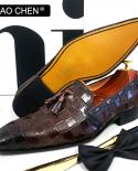 العلامة التجارية الفاخرة الرجال المتسكعون حذاء كاجوال أسود معكرون اللون الانزلاق على رجل اللباس حذاء مكتب الزفاف تنفس الجلود Sho
