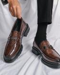Crocodile Italian Loafers Men  Men Dress Shoes Tassel Loafers  Mens Shoes  