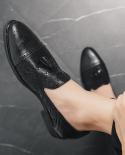 לופרס גברים נעלי עור קזואל מחודדים אופנה מוקסינים איטלקיים נעלי שמלת מותג יוקרה אופנה עסקים גברים
