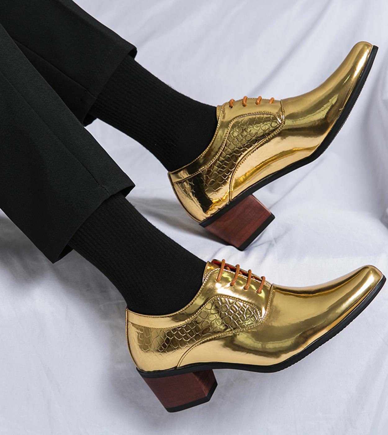 נעלי גברים רשמיות טיודור זהב עור גברים אוקספורד נעלי שמלה איטליה 2023 נעלי שמלה חתונה שרוכים נעלי עסקים מעור