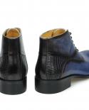 Mens Shoes Genuine Leather Boots  Mens Ankle Boots Black Leather  Genuine Leather  