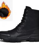Leather Motorcycle Combat Boots  Cotton Motorcycle Combat Boots  3547  