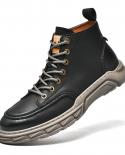 3844 حذاء كاجوال Midtop من الجلد البني للرجال 2022 للخريف والشتاء أحذية رياضية خارجية للرجال بدون عاريات موضة المشي S