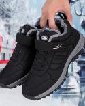 Men Snow Boots Leisure Outdoor Shoes For Male Thick Sole Sneakers For Men Winter Low Top Shoes Keep Warm Fluff Mens Ankl
