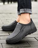 Genuine Leather Men Casual Shoes Lightweight Men Loafers Sneakers Spring Soft Smart Handmade Retro Leisure Great Value M
