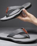 Men Flip Flops Summer Beach Slippers Men Casual Breathable Thicken Beach Sandals Outdoor Massage Slippers Casual Shoes 2
