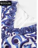 Dresses For Women 2022 Runway Blue And White Porcelain V Neck Pagoda Sleeve Beading Stereoscopic Butterfly Embroidery Dr