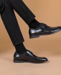 Fashion Mens Leather Shoes 2023 New Style Genuine Leather Cheap Quality Handmade British Trend Designer Black Wedding Sh