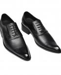 Vintage Mens Dress Shoes Luxury Genuine Leather 2023 New Style  Black Oxfords Wedding Business Formal Social Shoes For 