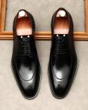 Italian Genuine Leather Mens Dress Shoes 2023 Summer Fashion New Style Oxfords Wedding Social Business Brogues Shoes For