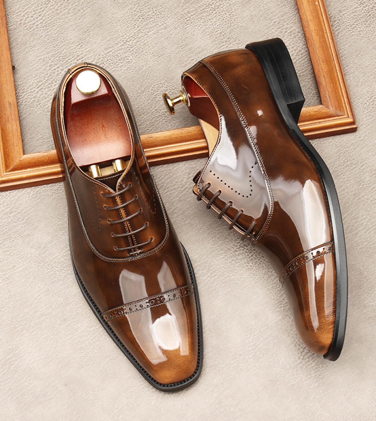 Zapatos brogue hombre top