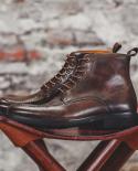 Boots Leather Brand Luxury Man  Ankle Boots Mens Brand Luxury  2023 Autumn Men  