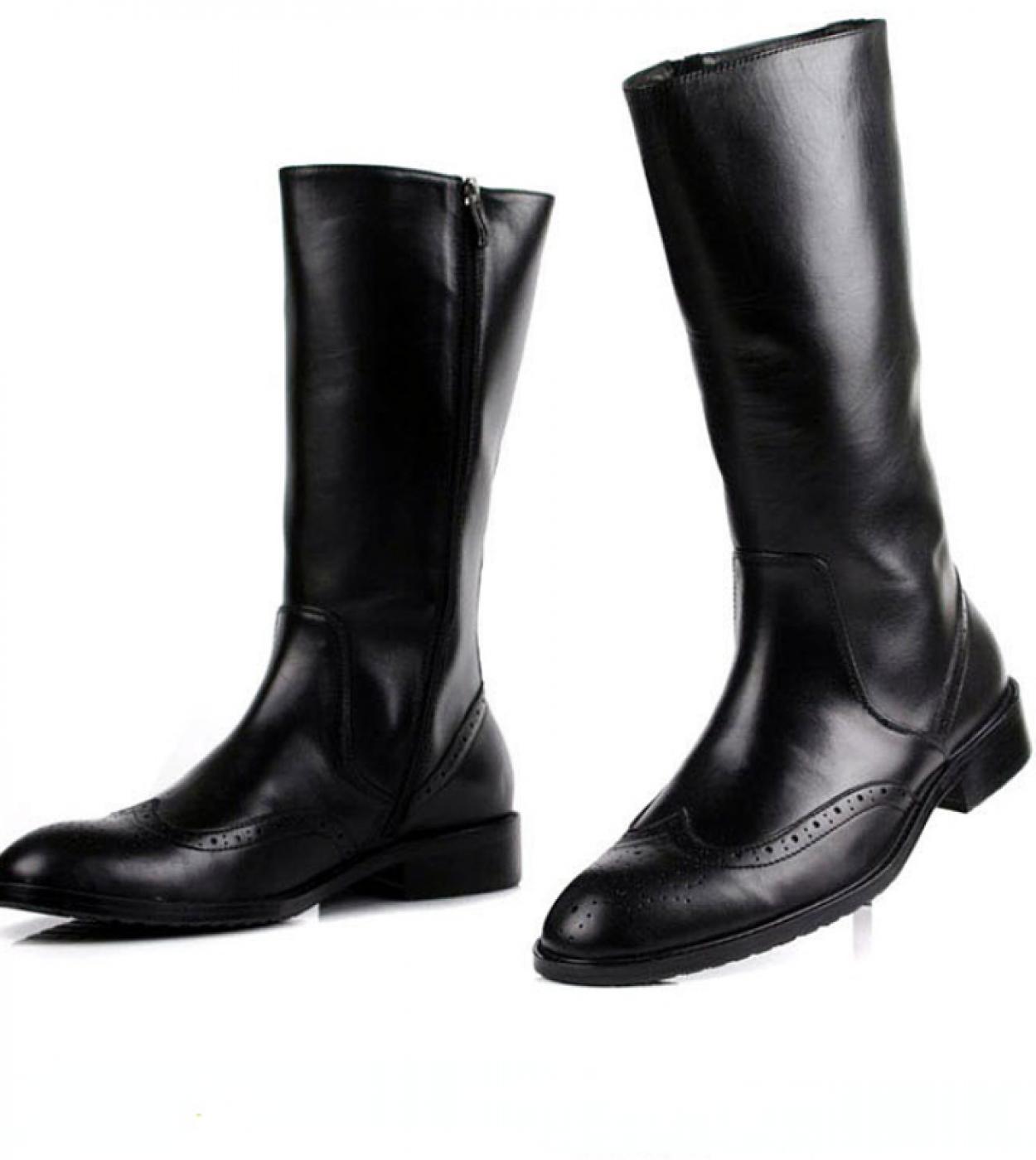 מגפי פלטפורמה נעלי צלסי long botines מגפי גברים 2023 מגפי פלטפורמה גברים