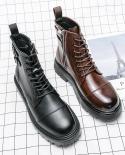 Elegant Boots Martin Boots Man Casual High Quality Thick Bottom Gentleman Boot Men Motorcycle Boots Luxury Goods